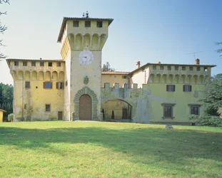 Villa Medicea Cafaggiolo, entworfen für Cosimo Il Vecchio (1389-1464)
